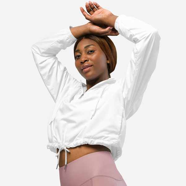 All-Over Print Women's Cropped Windbreaker