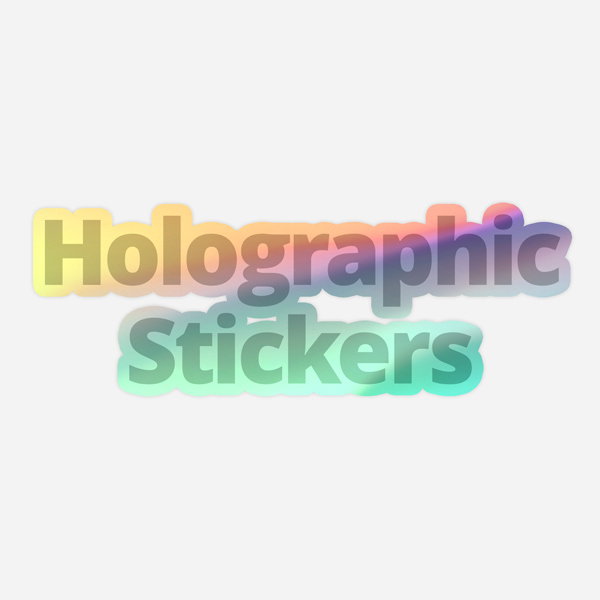 Kiss-Cut Holographic Stickers