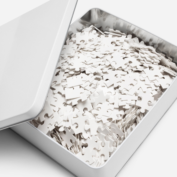 Jigsaw Puzzle with Tin
